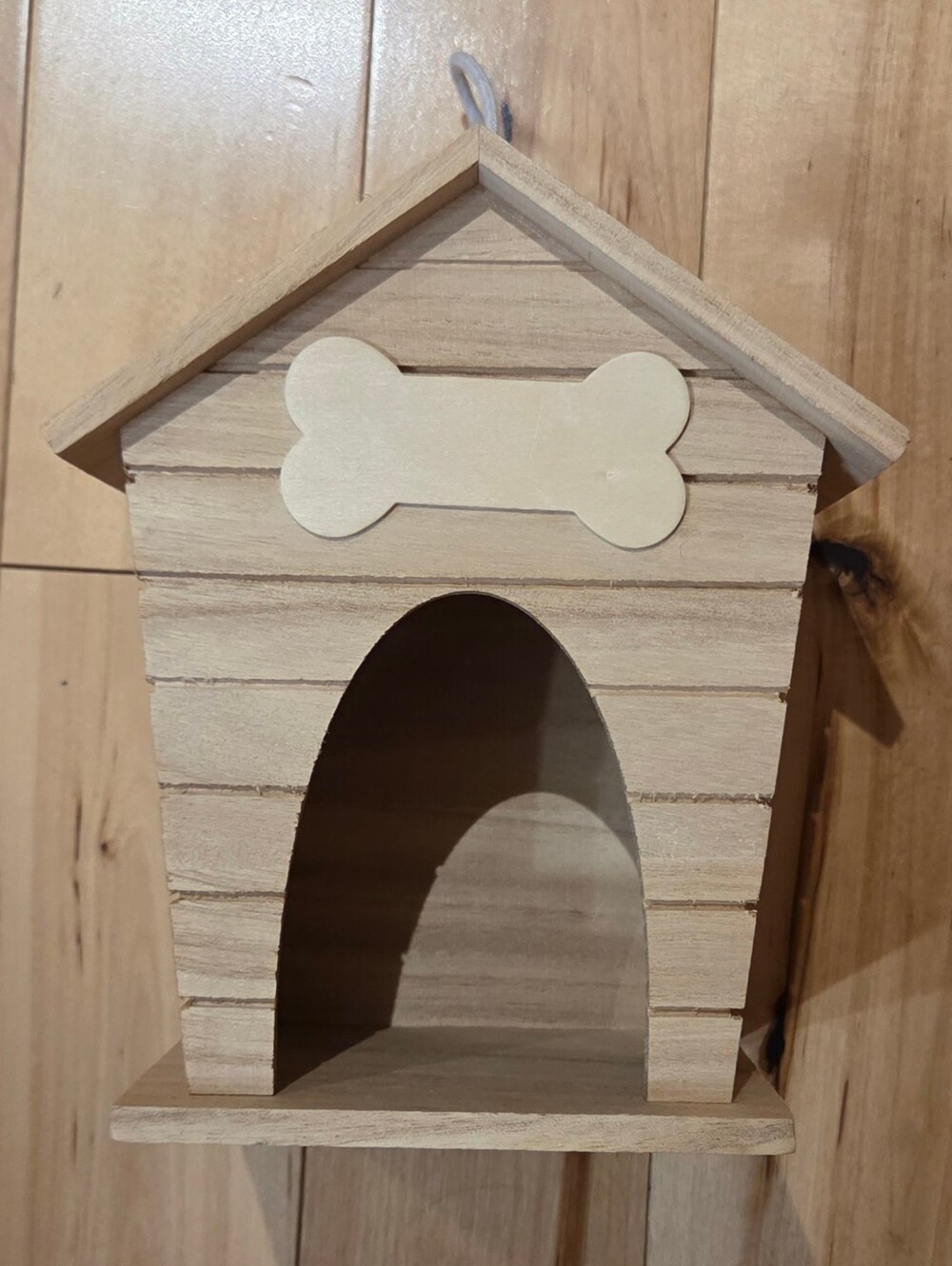 NEW Ready-to-Paint Dog House Bird House (8" tall x 7" long x 4.75" wide)